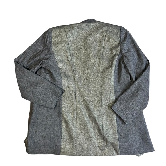 Per Se by Carlisle Gold and Brown Blazer Size 10 Herringbone Pattern - Picture 7 of 9